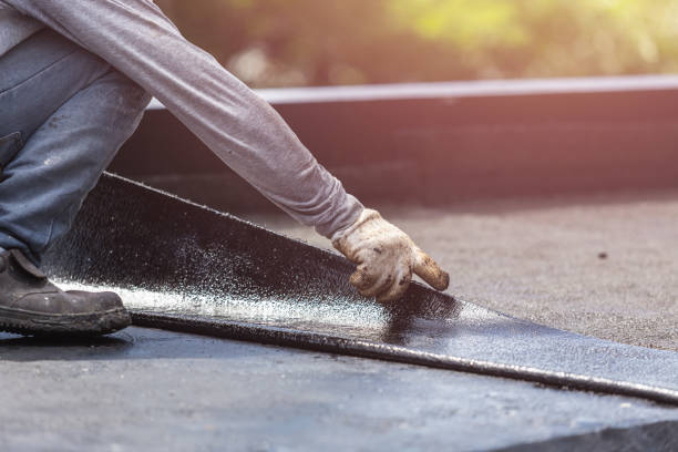 Professional Basement Waterproofing technician working in New Market, MD